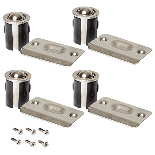 Details about   4 Pack Drive-In Closet Door Ball Catch Strike Plate Antique Nickel US-15A KM 