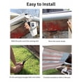 thumbnail image 7 of 4th of July RV Awning Sun Shade Screen 9'X7' Vintage American Flag Mesh Sunscreen Retro Wood Grain Awning Shade Screen with Zipper UV Blocker Completed Kits Outdoor Canopy for RV Motorhome Camper, 7 of 7
