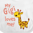 thumbnail image 4 of Inktastic My Gigi Loves Me Cute Giraffe Boys or Girls Baby Bib, 4 of 4