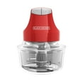 thumbnail image 2 of BLACK+DECKER 4 Cup Glass Bowl Electric Chopper, Red EHC3002R, 2 of 8