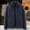 074-Marine, variante sur Handshe Veste en Molleton pour Hommes, Col Montant Décontracté et Élégant de Couleur Unie avec Poches Zippées, Molleton Thermique Épais pour Tenue Décontractée et Activités Extérieures