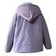 thumbnail image 4 of Chaquetas y abrigos casuales de manga larga sin capucha para mujer, jersey de cuello redondo, chaqueta acolchada de manga larga, holgada, con media cremallera y capucha con cordón ajustable., 4 of 6