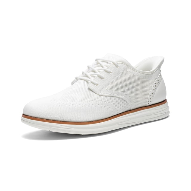 Zapatos Oxford Bruno Marc para Hombre Blancos Talla 10.5 Cómodos y Transpirables