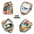 thumbnail image 5 of FORMRS Mini Backpack Purse for Women Quilted Travel Daypack Casual Shoulder Bag, Floral Patterns, 5 of 7