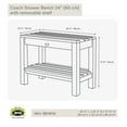 thumbnail image 5 of ARB SYSTEMS INC Teak Shower Bench Coach 24" (60 cm) with shelf, 5 of 5