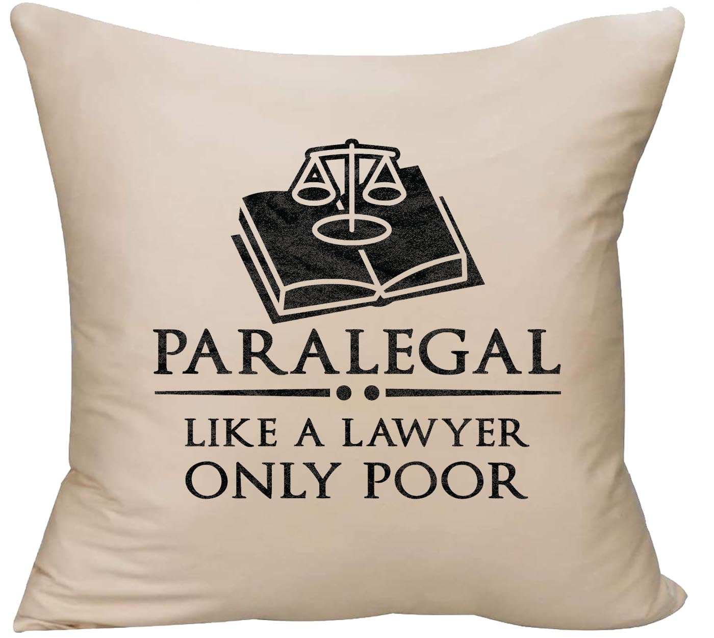 Multicolor Law General Gift Co Advocate Job Title-Funny Lawyer Solicitor General Throw Pillow 18x18 