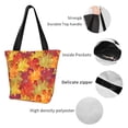 thumbnail image 5 of Kdxio Autumn Leaves Women Reusable Grocery Bags Foldable Ripstop,Reusable Shopping Bags for Shopping,Gym,Gift, 5 of 7
