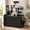 Black, variant on Aukfa 2-in-1 Cat Tree with Hidden Litter Box Enclosure, Modern Multi-Level Cat Tower with Storage Cabinet & Sisal Scratching Posts,Black
