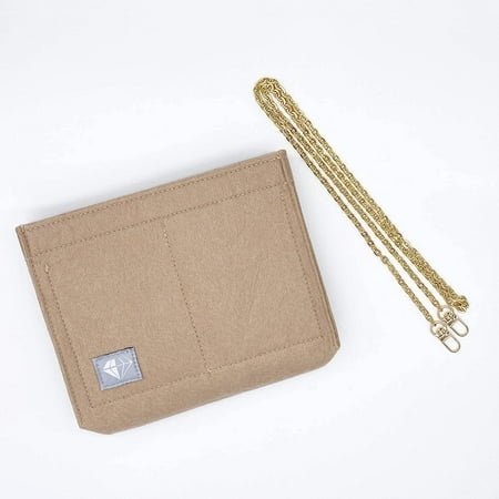 Toiletry Pouch 26 Crossbody Conversion Kit with Bag Organizer Insert and  Chunky Gold Chain Strap