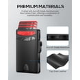 thumbnail image 6 of Minimalist Mens Wallet Card Holder: Pop Up Card Case, , , RFID Blocking, Slim, Thin, Front Pocket,  Box - 9-12 Card Capacitiy,  Pocket (Black), 6 of 6