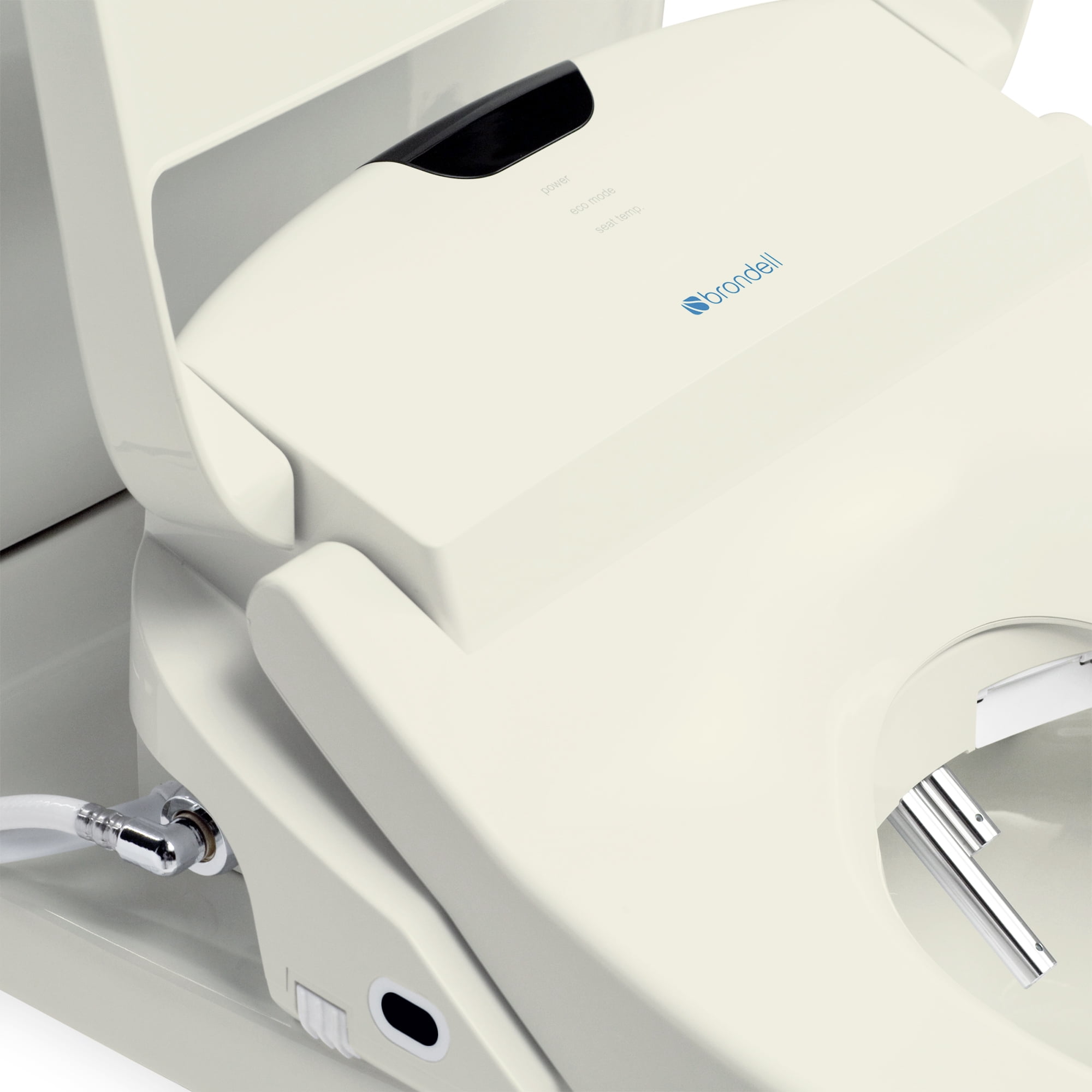 Brondell Swash 1400 Luxury Bidet Toilet Seat with Remote Control, Elongated Biscuit