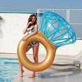 thumbnail image 1 of GHSDFBB Inflatable Diamond Ring Pool Float for Adults & Kids, 1 of 7