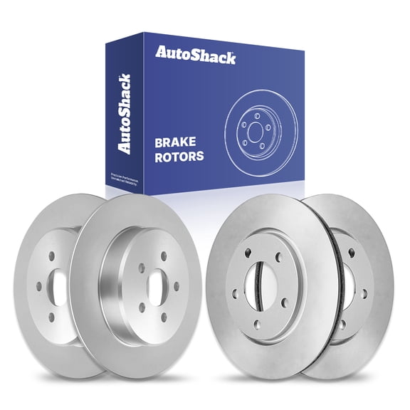 AutoShack Front & Rear Brake Rotors | Replacement For 2001-2007 Dodge Grand Caravan 2001-2007 Chrysler Town & Country 2.4L 3.3L 3.8L V6 AWD FWD | 4-PC Set