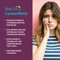 thumbnail image 4 of OraCoat® CankerMelts® Stick-On Melts™ Mouth Sore Treatment with 15mg Benzocaine, Hyaluronan & Vitamin E, 20 Count, 4 of 8