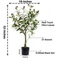 thumbnail image 4 of Artificial Olive Tree Plants 32 Inch Fake Olive Branch Leaves Topiary Silk Tree Faux Plant Decor, 4 of 5