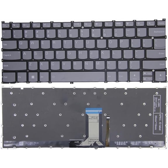 New US Black English Backlit Laptop Keyboard (Without palmrest) Replacement for Lenovo Yoga 7 14IRL8 ARP8 Yoga 7 2-in-1 14AHP9 14IML9 Light Backlight