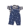 thumbnail image 3 of 16inch Fashion Doll Strap Jeans Suspender Pants and Stripe -shirt, 3 of 6