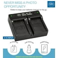 thumbnail image 3 of BM Premium 2 SLB-10A Batteries and Dual Bay Battery Charger for Samsung EX2F, WB200, WB250F, WB2100, WB500, WB550, WB750, WB800F, WB850, WB850F Camera, 3 of 7