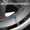 thumbnail image 4 of Quarkace Tapones Para Válvulas De Neumáticos, Tapones Para Válvulas Con Diamantes De Imitación Brillantes, Paquete De 4 Para Coches, Todoterrenos, Camiones, Motocicletas, Bicicletas, Revestimiento Ant, 4 of 5