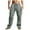 Dark Gray, variant on Ersazi Scrub Pants for Men Men'S Cotton And Linen Drawstring Elastic Waist Multi-Pocket Casual Crgo Pants Pants for Men Trendy Dark Gray 3Xl