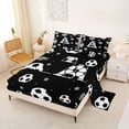 thumbnail image 2 of Erosebridal Letter A Monogrammed Full Size Sheets,White Black Bed Sheets For Kids Boys 4pcs, 2 of 6