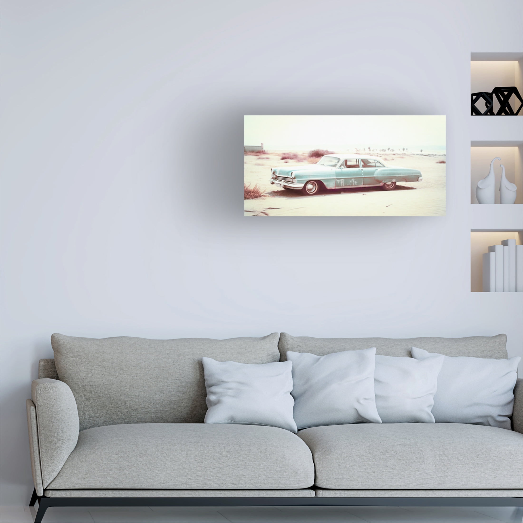 Canvas Wall Art - Decent Exposures 'Riding with Tommy' Wall Art for Living Room, Bedroom, or Office Décor by Trademark Fine Art - 47 x 24 Inches