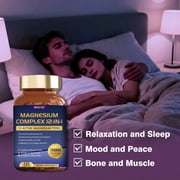 12-in-1 High Absorption Multi Source Magnesium Complex 700mg Capsules, Daily Multi Mineral Nutrient Blend for Adult & Senior Holistic Wellness, 120 Count