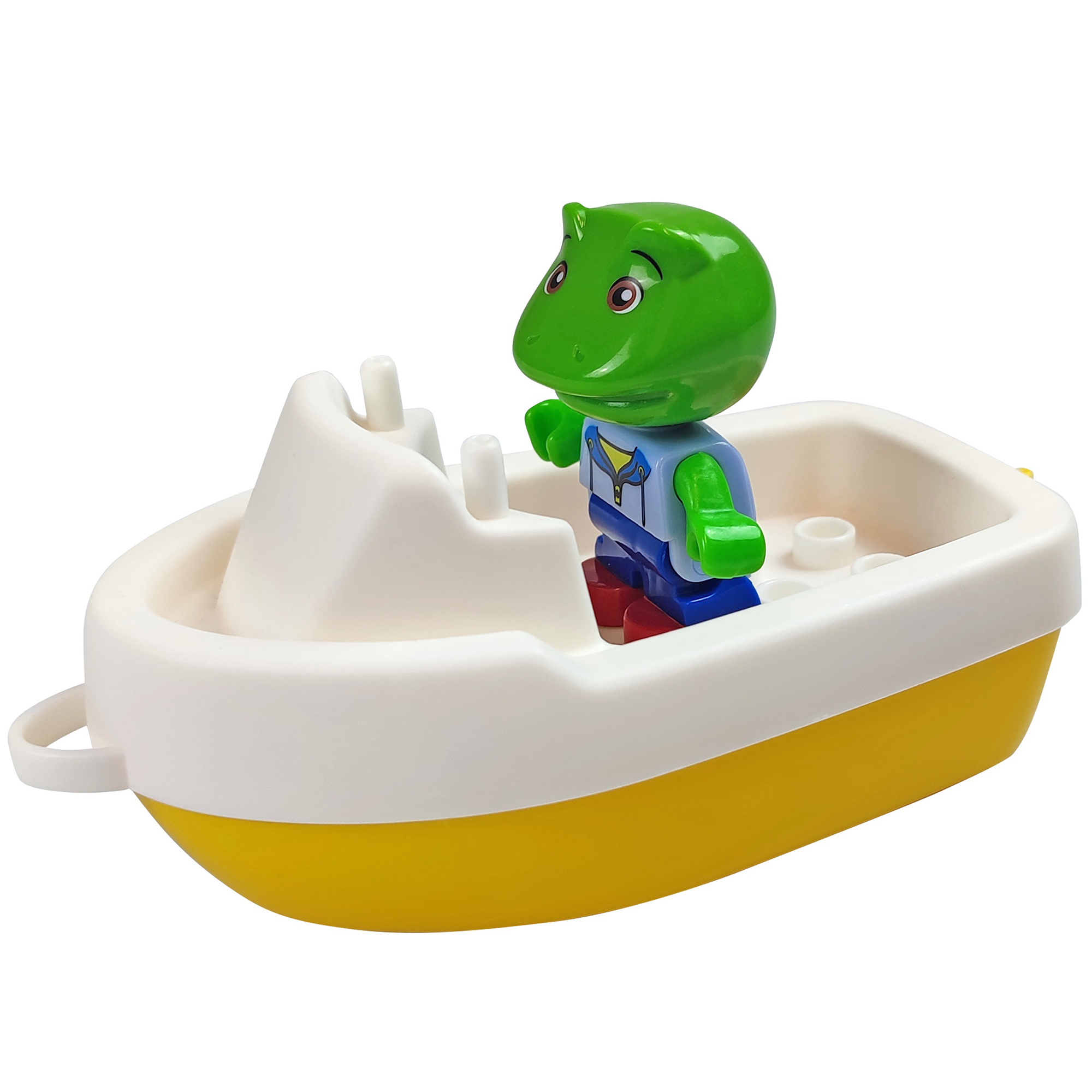 AquaPlay: Harbor Waterway Playset - 3 Toy Boats & 2 Animal Figures, Interactive Slide Canal System, Pump-Sluices-Crane, Outdoor Activity, Kids 3+