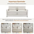 thumbnail image 4 of Jopath 68.1" Cozy Loveseat Sofa, Oversized Comfy Cloud Sofa with Double Cushion Loveseat Sofa Plush Cushion Sofa Couch for Living Room Bedroom Apartment Beige, 4 of 9