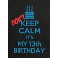 thumbnail image 4 of Old Glory Youth Don't Keep Calm 13th Birthday Boy Short Sleeve Graphic T Shirt, 4 of 6