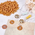 thumbnail image 4 of 1 Set DIY Scrapbook Making Kits Including Sealing Wax Particles Paraffin Candles and Beech Handle Wax Sealing Stamp Melting Brass Spoon Mixed Color 12~12.5mm 350pcs/set, 4 of 5