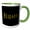Green/White, variant on 3drose, Elijah Common Well Known Male Name in the Usa. an Elegant Gift, 11oz Two-tone Green Mug