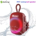 thumbnail image 1 of Portable Bluetooth Speaker with RGB Lights, 8W Stereo Sound Deep Bass Wireless Outdoor Speaker, TWS & TF Card Support, Cycling Speaker with Buckle, 1 of 15