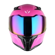 1Storm Motorcycle Full Face Helmet for Adults Men and Women Street Bike Racing Helmet DOT Approved with one Extra Clear Shield: KT828 Glossy Pink