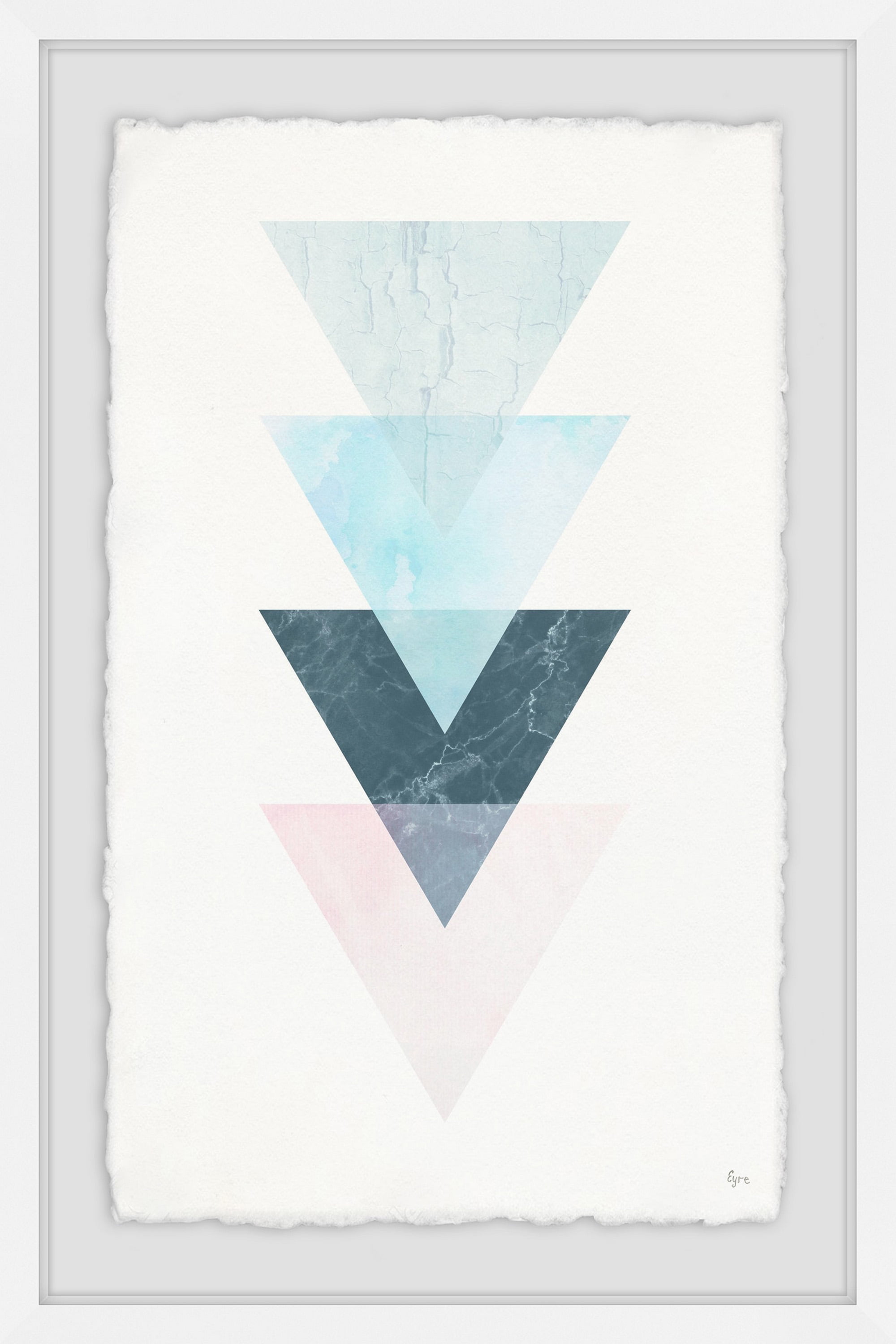 Cones of Colors Framed Painting Print