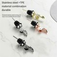 thumbnail image 2 of 2 Pack Stainless Steel Oil Pour Spouts, Bottle Pourers Gold, 2 of 5