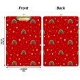 thumbnail image 2 of Acrylic Writing Board Silver 12.5*9 Inch Clipboards Transparent Acrylic Material Suitable For Office Classroom Teachers Fashion Bloggers Stationery Enthusiasts Red Rainbow, 2 of 9