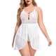 thumbnail image 1 of Ropa interior Mujer Sexy Gibobby Talla grande Camisón de malla Blanco XXXXL, 1 of 4