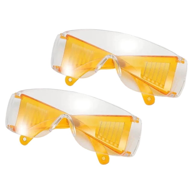 2pc Clear Waterproof Goggles Summer Essentials Impact Resistant Protective Glasses Candy Colored Frames Windproof Dustproof Safety Eyewear Water Party Supplies