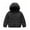 Black, variant on Xingjin Boys Winter Coat, Kids Winter Jacket with Hood, Boys Puffer Jacket with Full Zip and Multi Pockets, Lightweight Warm Outerwear for Cold Weather