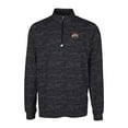 thumbnail image 2 of Men's Cutter & Buck Black Ohio State Buckeyes Traverse Camo Print Stretch Quarter-Zip Pullover Top, 2 of 3