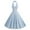 Blue, variant on XFLWAM Women's 1950s Vintage Dresses Halter Polka Dot Swing A Line Midi Dress Cocktail Retro Party Evening Prom Gown
