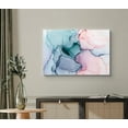 thumbnail image 2 of wall26 Canvas Print Wall Art Teal, Pink, Purple &amp; Blue Watercolor Ink Blots Abstract Shapes Digital Art Modern Art Bohemian Colorful Multicolor Ultra for Living Room, Bedroom, Office - 32"x4, 2 of 5