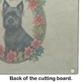 thumbnail image 4 of Cairn Terrier Christmas Flowers Glass Cutting Board 12 in x 15 in, 4 of 5