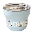 thumbnail image 2 of 9.13oz 304 Stainless Steel Coffee Cup with Leakproof Lid, Cute Graphic Print Portable Small Drink Mug, Insulated Reusable Tumbler for Office Daily Use Travel, Stylish Milk Tea Water Cup for Women Men, 2 of 6