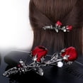 thumbnail image 2 of Rose/Crystal/Rhinestone Hair Clip, 2 of 17