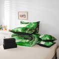 thumbnail image 4 of YST Abstract Artwork 7-Piece Comforter Set, Green Marbling Bedding, Twin Size, 4 of 4
