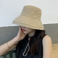 thumbnail image 4 of LinYooLi Chapeau de Pêcheur à la Mode Version Coréenne de Haute Qualité pour l'Été, Protection Solaire, Chapeau de Sport pour Femmes en Gros, 4 of 9