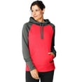 thumbnail image 1 of Hanes Chandail à Capuchon en Molleton Sport Performance pour Femmes, P, Dada Gris/rose Chiné, 1 of 5