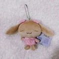 thumbnail image 3 of Sanrio Figure Mocha Dog Hoodie Plush Toys Kawaii Stuffed Animals Cute Keychains Ball Chain Keyring Fluffy Doll Toy Kid Girl Gift, 3 of 11